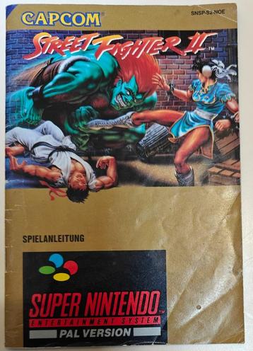 Street Fighter II SNES Manual (Duits) beschikbaar voor biedingen