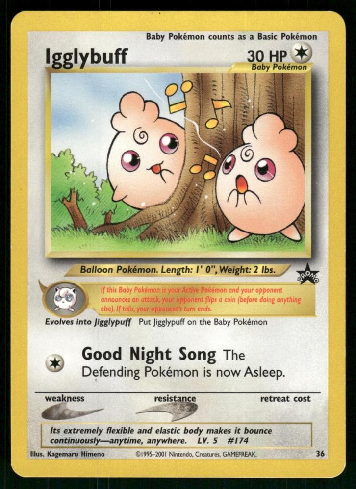 Igglybuff 36/53 - Wizards Black Star Promos (NM), Hobby en Vrije tijd, Verzamelkaartspellen | Pokémon, Gebruikt, Verzenden