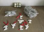 Setje kerstversiering zilver, Diversen, Kerst, Ophalen of Verzenden, Zo goed als nieuw
