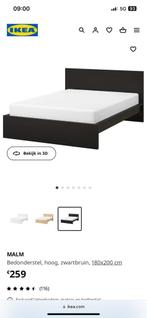 Ikea malm bed 180x200 met lattenbodem en matras, Comme neuf, Enlèvement ou Envoi