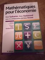 Livre mathématiques pour l économie Knut sydsaeter, Enlèvement ou Envoi, Mathématiques A