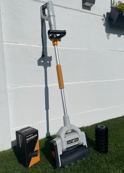 Maxxbrush Batavia groene zwarte borstel  ALS NIEUW, Tuin en Terras, Veegmachines, Zo goed als nieuw, Ophalen of Verzenden