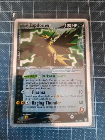 Rocket's zapdos ex team rocket returns holo, Enlèvement ou Envoi, Comme neuf, Booster