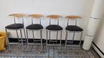 4 barstoelen, Ophalen, Zo goed als nieuw, Hout