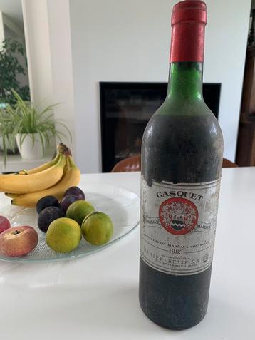 Vin Bordeaux Margaux Mähler-Besse Gasquet 1983
