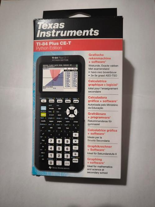 Ti 84 CE-T Python Edition grafische rekenmachine, Diversen, Rekenmachines, Zo goed als nieuw, Ophalen of Verzenden