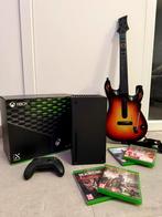 Xbox Séries X 1TB + 1 manette + 4 Jeux + Guitare, Enlèvement, Comme neuf