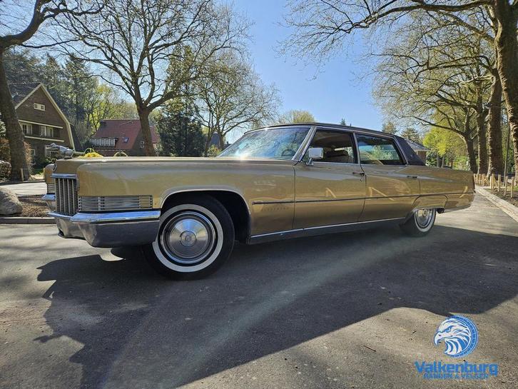 Cadillac Fleetwood Brougham  7.7 V8 LPG AUT 375 PK 1970 Goud, Autos, Cadillac, Entreprise, Autres modèles, Air conditionné, Vitres électriques