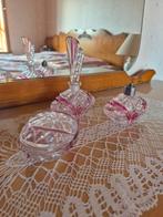 Vintage glazen parfum set, Antiek en Kunst, Ophalen