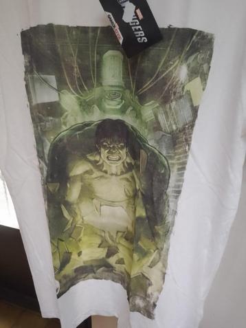 t-shirt medium difuzed marvel avengers hulk nieuw