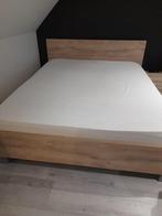 bed + matras  te koop, Huis en Inrichting, Slaapkamer | Bedden, Ophalen, Gebruikt, Beige, Tweepersoons