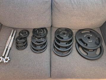 Set Taurus halterschijven + Halterstangen 30mm beschikbaar voor biedingen