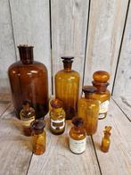 Prachtige collectie vintage apotheek flessen, Antiek en Kunst, Ophalen