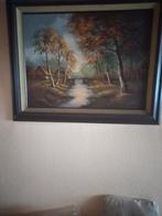 Schilderij1meter br 80 cm hoog P Reijnach, Antiek en Kunst, Ophalen