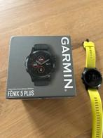 Garmin fenix 5 plus, Handtassen en Accessoires, Sporthorloges, Ophalen, Gebruikt, Zwart, Garmin