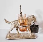 Hond labrador verzilverd met glaasjes., Antiek en Kunst, Ophalen of Verzenden
