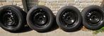 Michelin set (4) winterbanden op stalen velg 195/65R15 91T, Auto-onderdelen, Banden en Velgen, Ophalen, Gebruikt, 15 inch, Banden en Velgen
