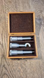 Vintage set van 3 micrometers, Ophalen of Verzenden, Gebruikt