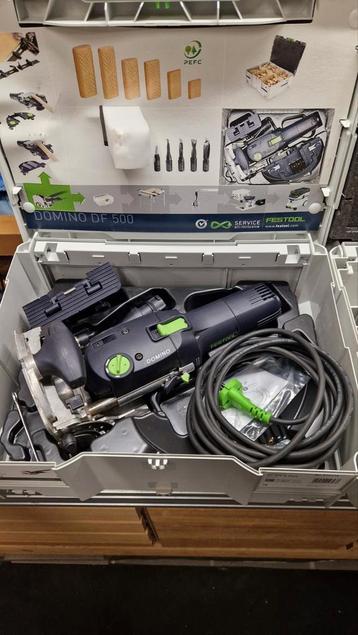 Festool domino Df500 + systainer met frezen en dominos beschikbaar voor biedingen