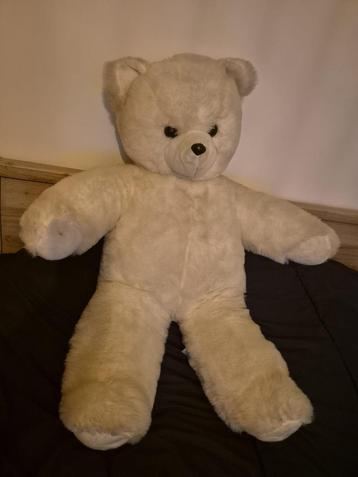 Grote knuffel met witte beer - 1m beschikbaar voor biedingen
