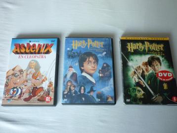 2 Dvd's van Harry Potter en 1 Dvd van Asterix disponible aux enchères