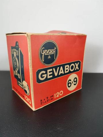 Appareil photo ancien Gevaert Gevabox 6x9 1951, boîte d'orig, Envoi, 1940 à 1960, Appareils photo