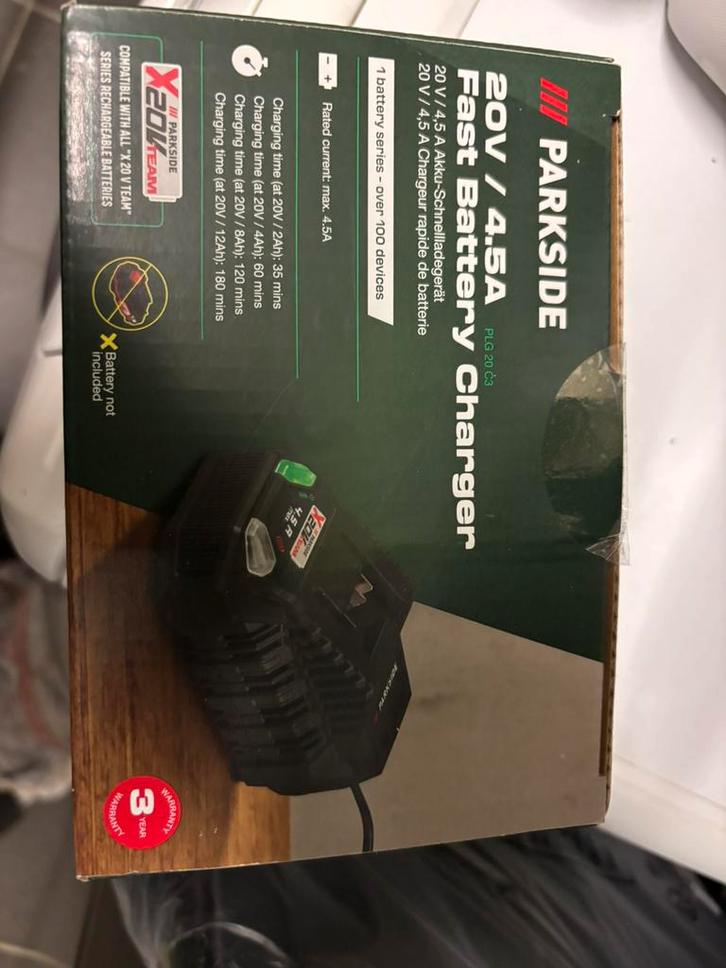 Parkside accu oplader 4,5ah, Doe-het-zelf en Bouw, Gereedschap | Machine-onderdelen en Toebehoren, Nieuw, Ophalen