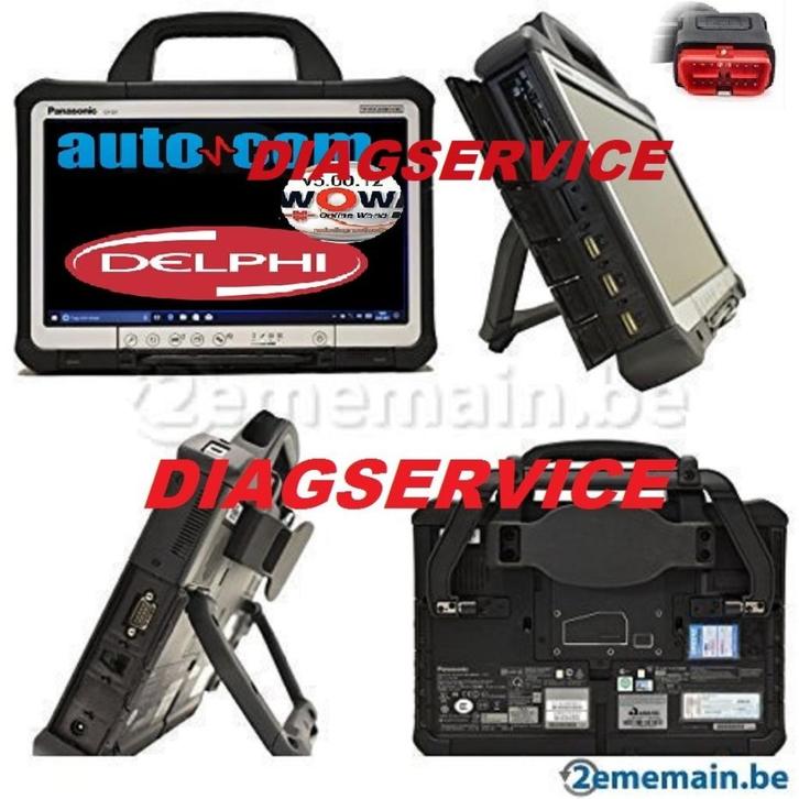VALISE DIAGNOSTIC AUTO PRO PANASONIC RUGGED DELPHI/AUTOCOM, Auto diversen, Autogereedschap, Zo goed als nieuw, Ophalen