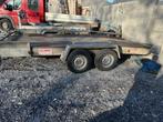 Platte aanhangwagen voor auto en uitrusting, Ophalen, Gebruikt