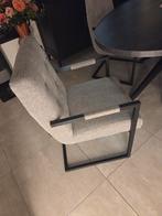 6 grijze eetkamerstoelen, Huis en Inrichting, Stoelen, Ophalen, Zo goed als nieuw, Vijf, Zes of meer stoelen, Modern