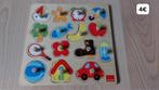 Grote houten inleg puzzel Goula, Kinderen en Baby's, Ophalen of Verzenden, Minder dan 10 stukjes, Gebruikt, 6 maanden tot 2 jaar