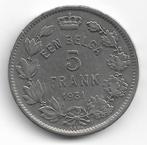 België: 1 belga of 5 frank 1931 VL(A- slag) = morin 385 A, Verzenden, Losse munt