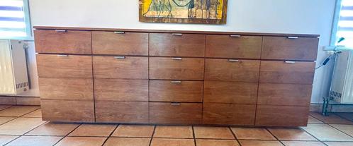 Dressoir en teck de 2m50, Huis en Inrichting, Kasten | Dressoirs, Gebruikt, 200 cm of meer, 75 cm of meer, Met lade(s), Met deur(en)