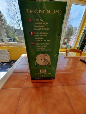 Ventilateur 40 cm chromé NEUF  beschikbaar voor biedingen