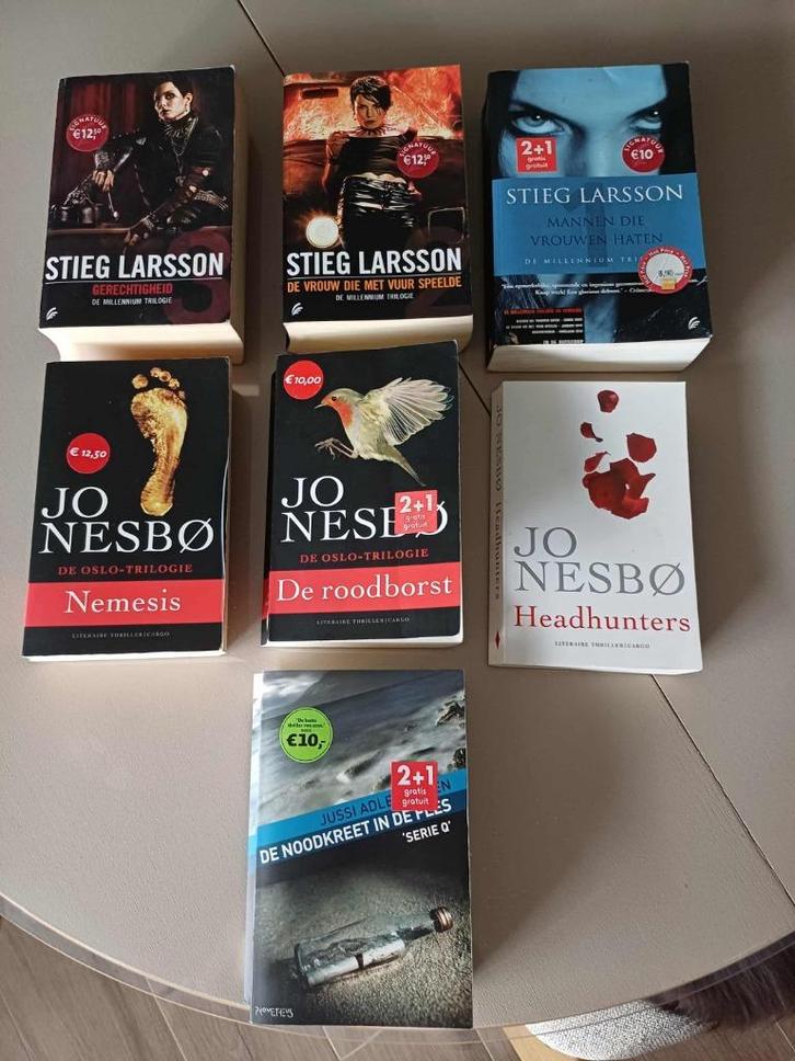 7 spannende trillers voor spotprijsje of ruilen, Livres, Thrillers, Utilisé, Enlèvement