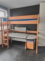 Hoogslaper omvormbaar in 1 persoonsbed, Huis en Inrichting, Slaapkamer | Stapelbedden en Hoogslapers, Ophalen, Zo goed als nieuw