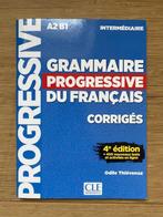 Grammaire progressive du Français corrigés, Boeken, Taal | Frans, Non-fictie, Ophalen of Verzenden, Zo goed als nieuw