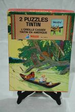 2 PUZZLES TINTIN., Ophalen of Verzenden, Minder dan 500 stukjes, Gebruikt, Legpuzzel