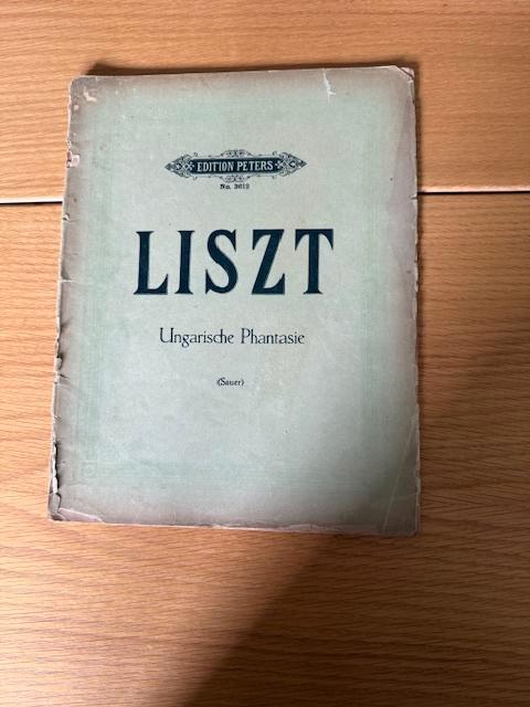 Franz Liszt — Fantaisie hongroise, Musique & Instruments, Partitions, Utilisé, Artiste ou Compositeur, Classique, Piano, Enlèvement ou Envoi