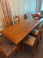 Tafel met  6 stoelen in zeer goede staat, Ophalen, Zo goed als nieuw