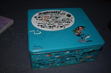blikkenkoekendoos tekeningen van André Franquin beschikbaar voor biedingen