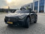 Mercedes GT-R AMG zwart 12V RC / Leder / Rubberban, MP3 AUX, Kinderen en Baby's, Nieuw, Ophalen of Verzenden