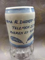 Pot à bière Firma Al. Dhondt Vermeersch Gand Delft, Ustensile, Utilisé, Envoi