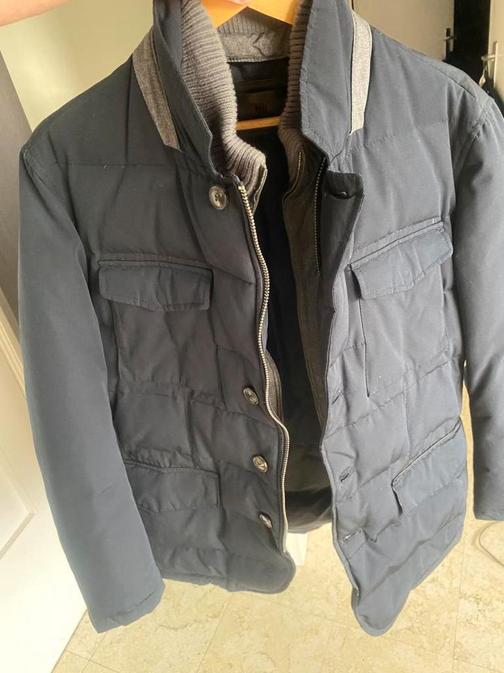 Massimo dutti heren jas, Kleding | Heren, Jassen | Winter, Zo goed als nieuw, Maat 52/54 (L), Grijs, Verzenden