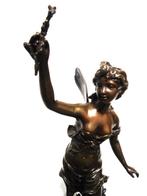 Statue en bronze Charles ANFRIE 1833-1905 H 45😍🤗💑🎁👌, Enlèvement ou Envoi
