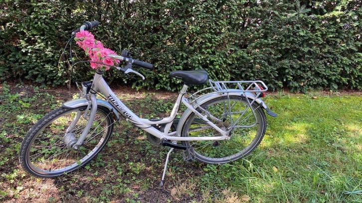 Meisjes fiets, Fietsen en Brommers, Fietsen | Meisjes, Gebruikt, 22 inch, Handrem, Versnellingen, Ophalen