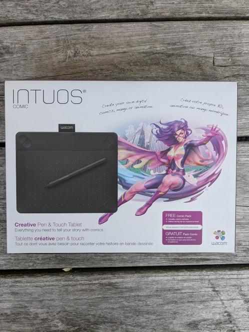 Wacom INTUOS Comic teken tablet, Computers en Software, Tekentablets, Zo goed als nieuw, Bedraad, Multi-touch, Ophalen of Verzenden