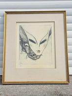eau forte Signe ben genaux, Antiek en Kunst, Ophalen of Verzenden