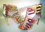 Sandalen/hoge hakken - Holografisch goud - 36 of 37, Overige kleuren, Verzenden, Nieuw, Schoenen met hoge hakken