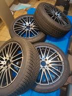 set winterbanden op velg Mercedes c klasse, Auto-onderdelen, Banden en Velgen, Ophalen, 18 inch, Gebruikt, Winterbanden